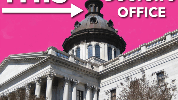 Image of SC capital and the words "This is not a doctor's office"