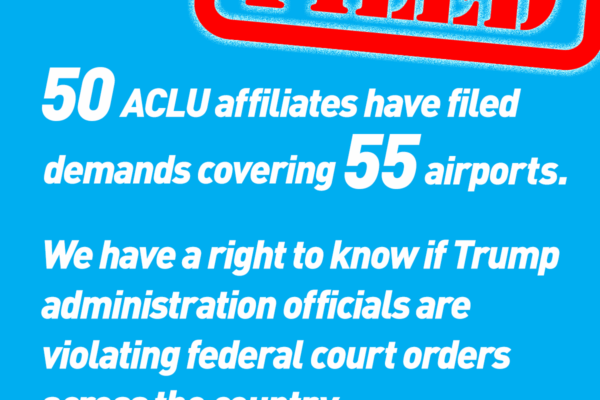 50 Affiliates filed FOIA Demands Covering 55 Airports