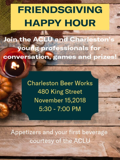 Friendsgiving Happy Hour Poster