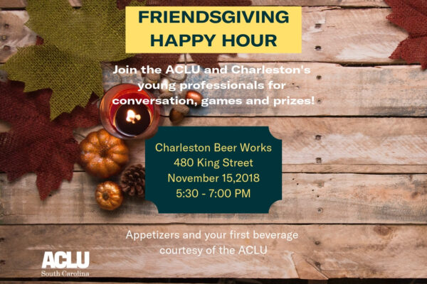 Friendsgiving Happy Hour Poster