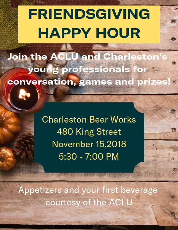 Friendsgiving Happy Hour Poster