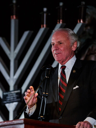Governor McMaster speaks at Statehouse Menorah Lighting
