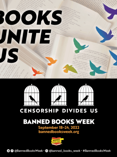 Banned Books Week 2022. Books Unite Us.
