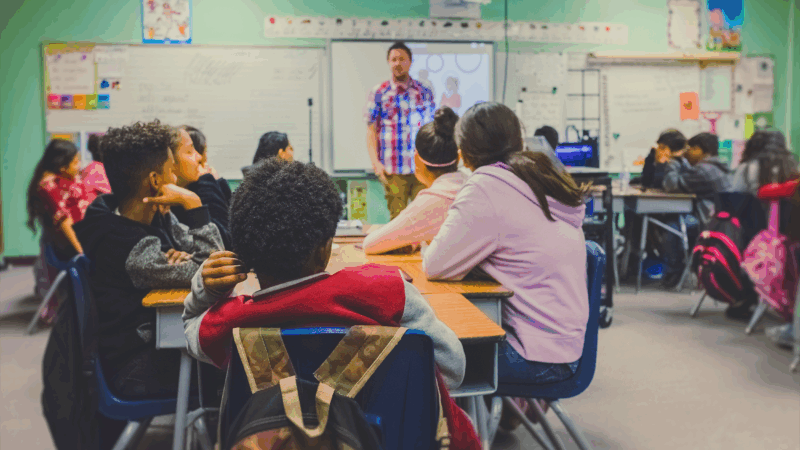 students in classroom