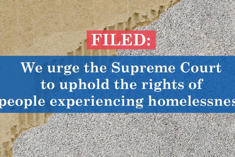 ACLU-SC urges Supreme Court to uphold rights of people experiencing ...