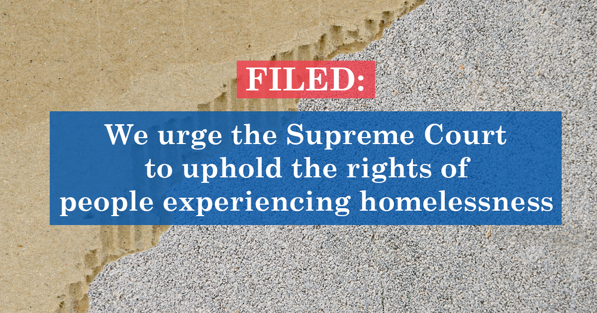 ACLU-SC urges Supreme Court to uphold rights of people experiencing ...