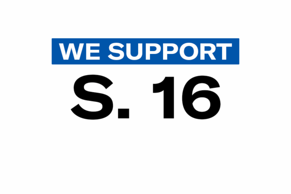 We Support S. 16