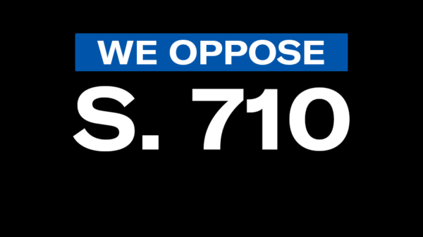 "We oppose S. 710"