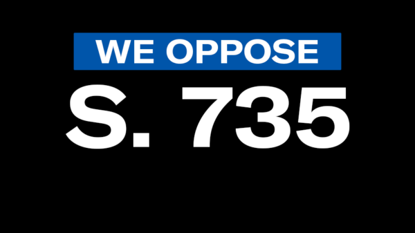 We oppose S. 735