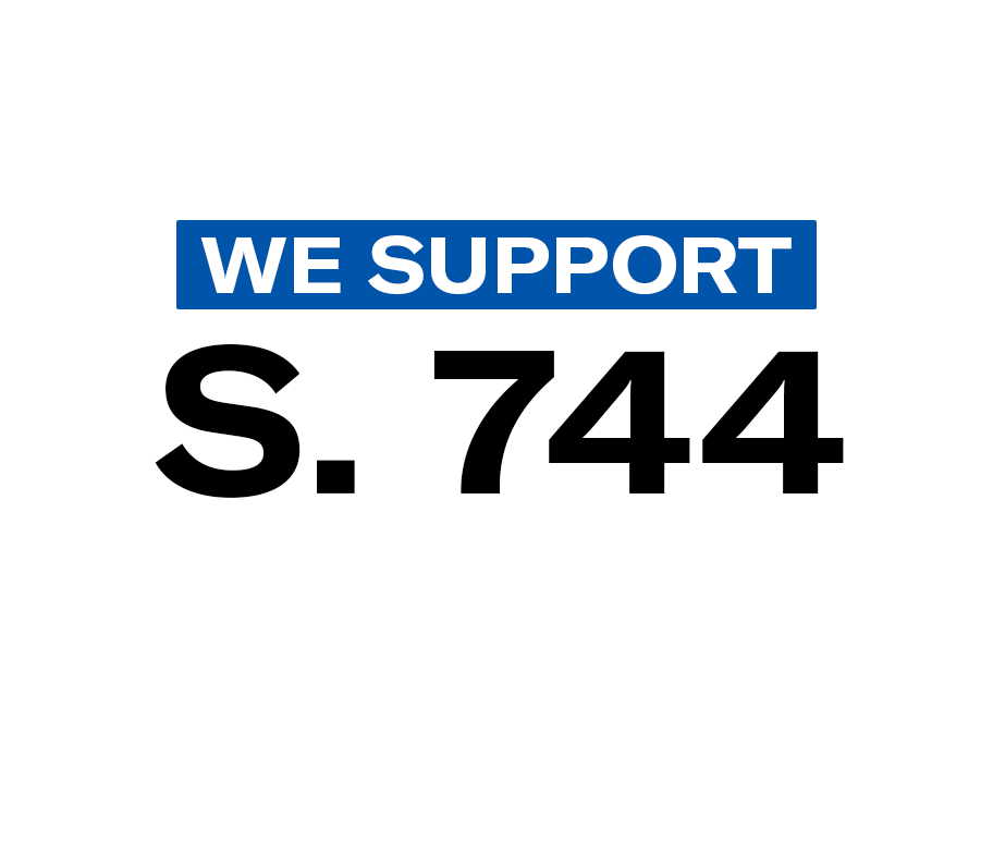 We support S. 744