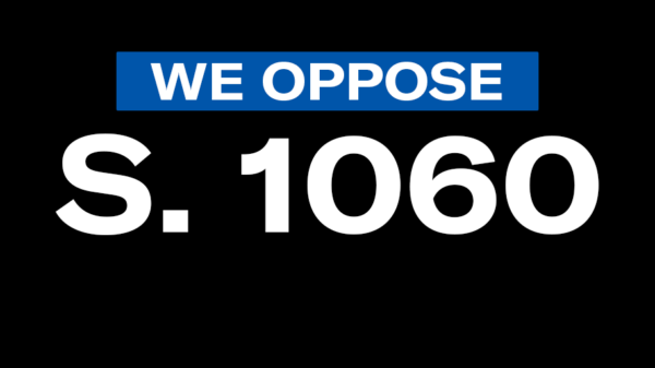 "We oppose s. 1060"