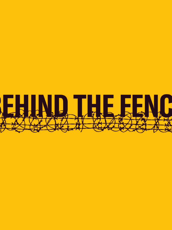 Youth Behind the Fence. Silhouette image of coiled razor wired. ACLU of South Carolina logo.