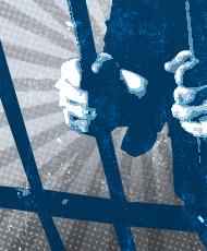 hands on prison bars