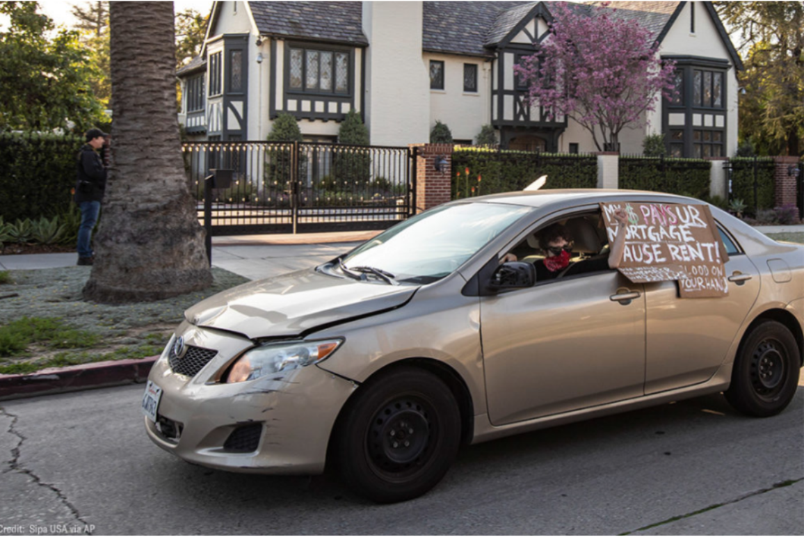 Eviction Car Protest