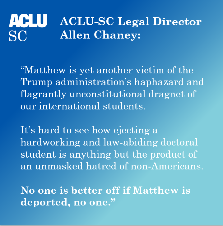 A graphic with a quote from Legal Director Allen Chaney.
