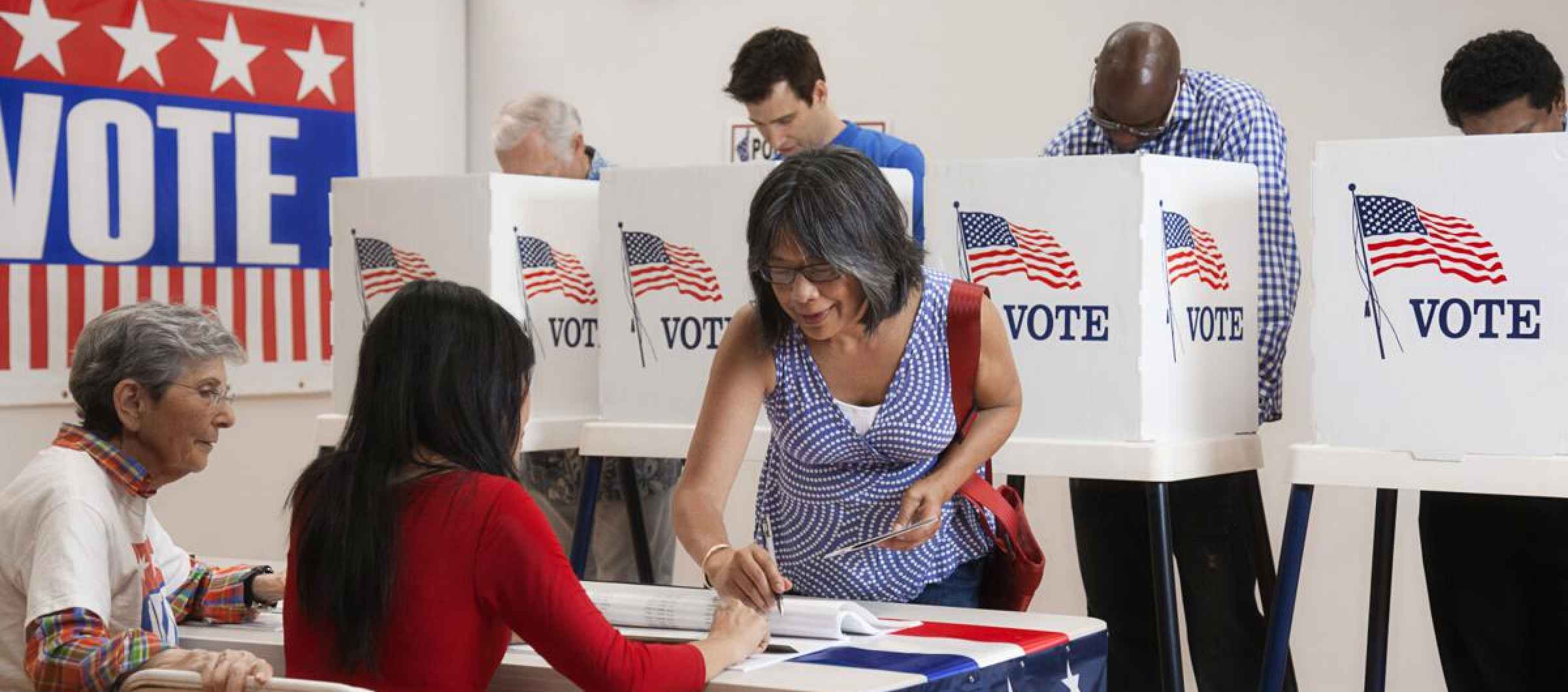 people voting