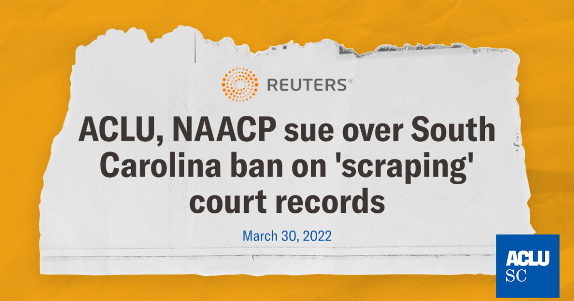 ACLU SC in the News: Reuters News Report