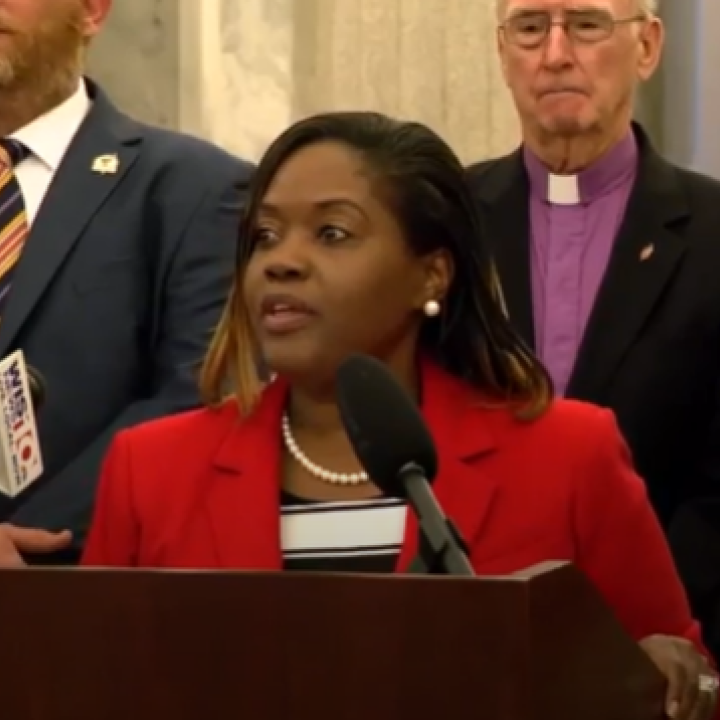 ACLU of South Carolina Interim Executive Director Karen Culbreath on April 27 in Columbia. Image by WCIW.