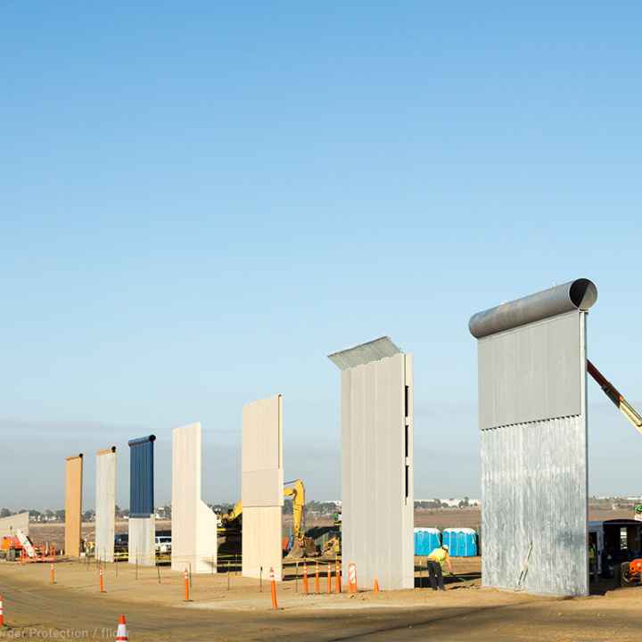 Border wall prototypes